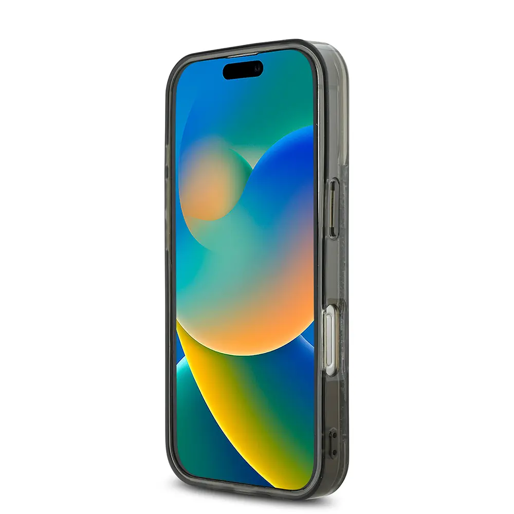 iPhone 16 Pro Kılıf, Simli KL Yazılı Monogram Gradient - Karl Lagerfeld