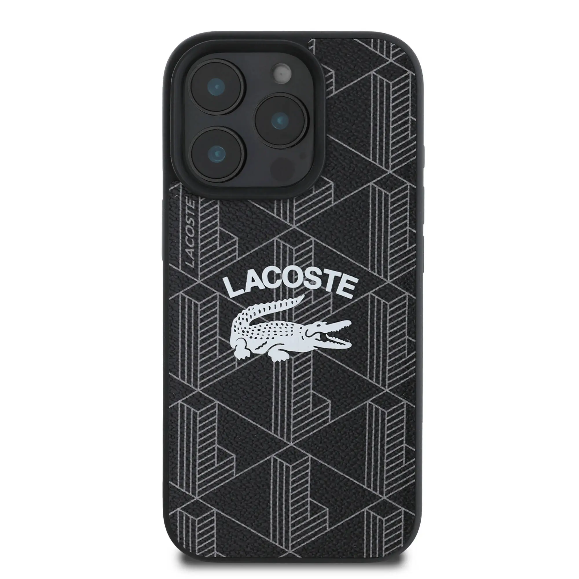 iPhone 16 Pro MagSafe Uyumlu Kılıf - Lacoste Mono Vintage Logo