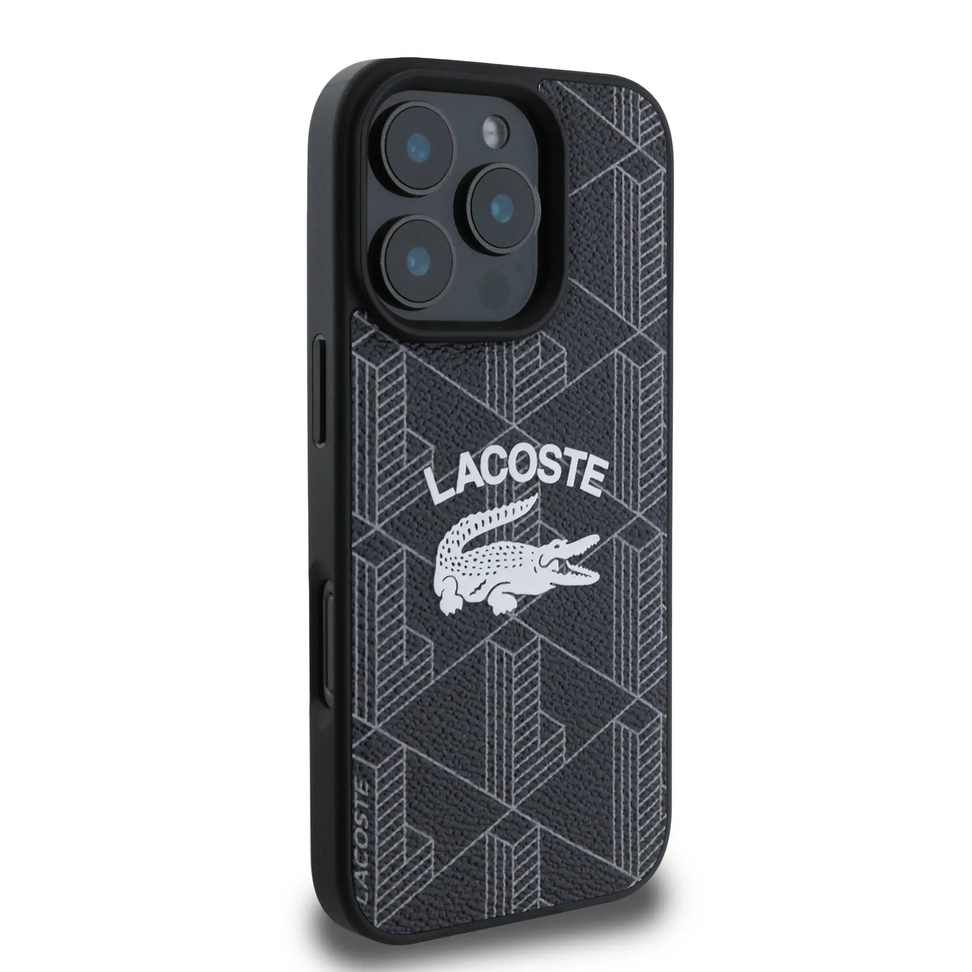 iPhone 16 Pro MagSafe Uyumlu Kılıf - Lacoste Mono Vintage Logo
