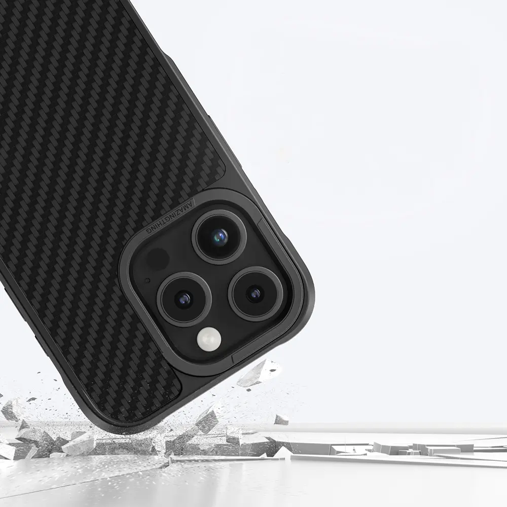 iPhone 16 Pro MagSafe Uyumlu Aramid Fiber Kılıf - Amazingthing Titan Max
