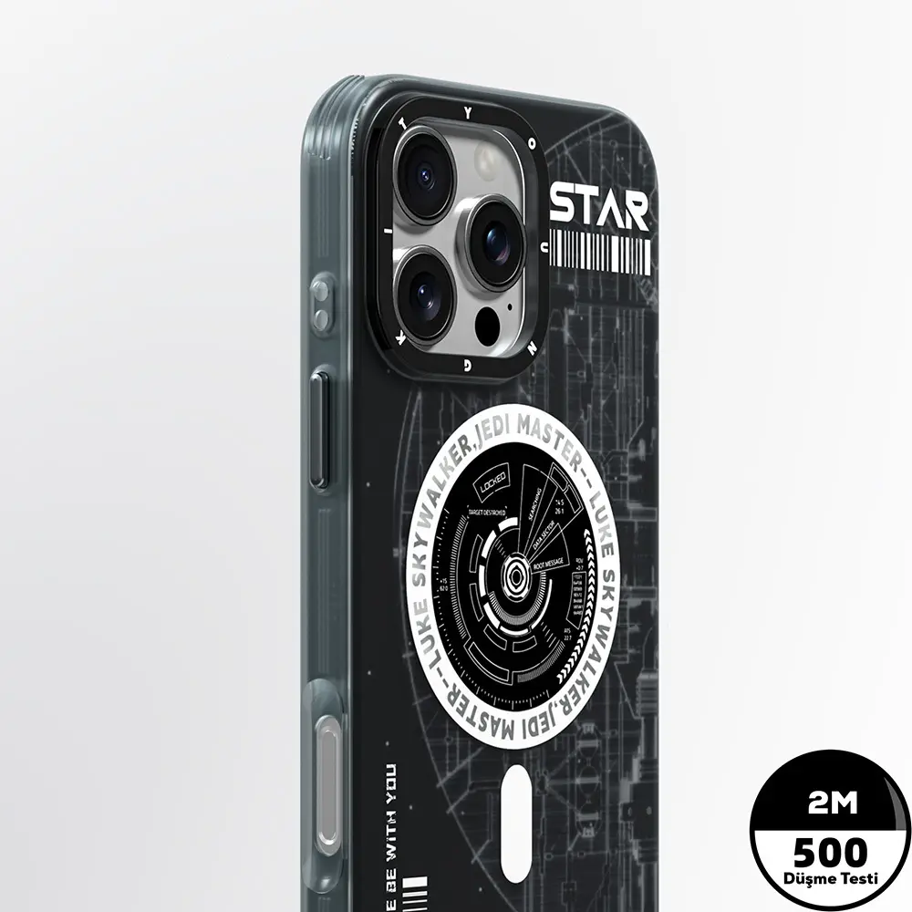 iPhone 16 Pro MagSafe Uyumlu Hologram Tasarımlı Kılıf - Youngkit Interstellar