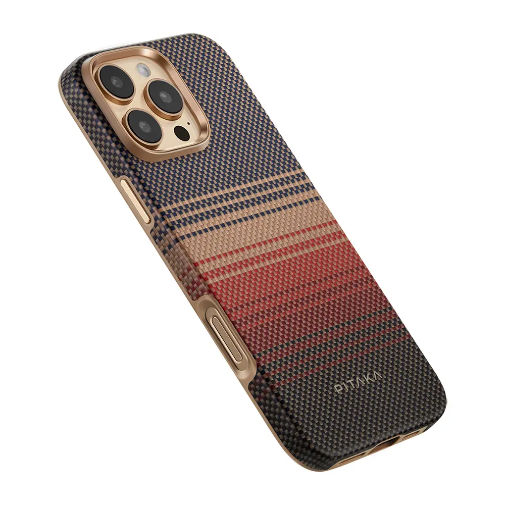 iPhone 16 Pro MagSafe Uyumlu Aramid Fiber Kılıf - Pitaka Sunset