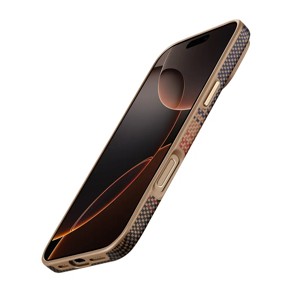iPhone 16 Pro MagSafe Uyumlu Aramid Fiber Kılıf - Pitaka Sunset