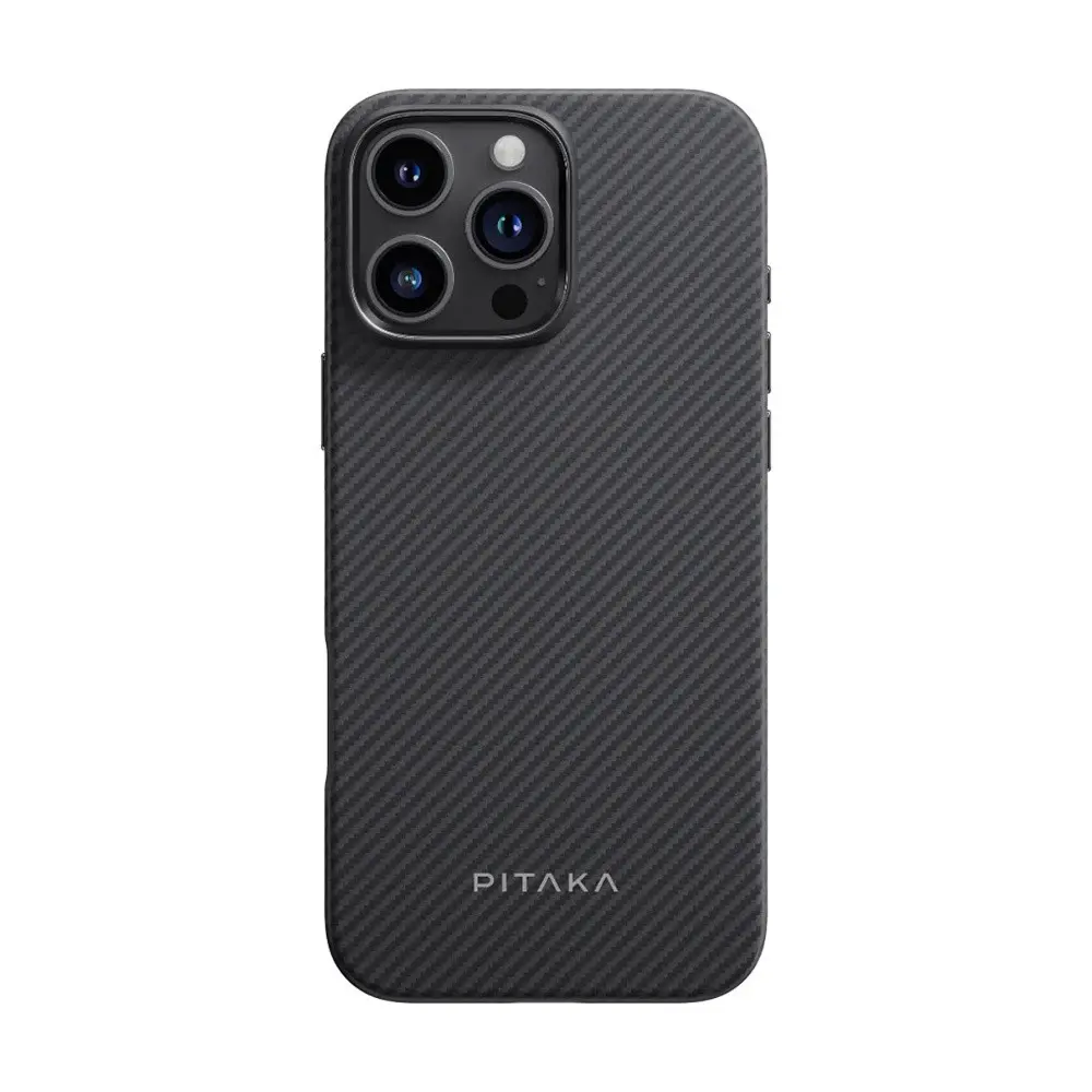 iPhone 16 Pro MagSafe Uyumlu Aramid Fiber Kılıf - Pitaka Military-Grade Classic