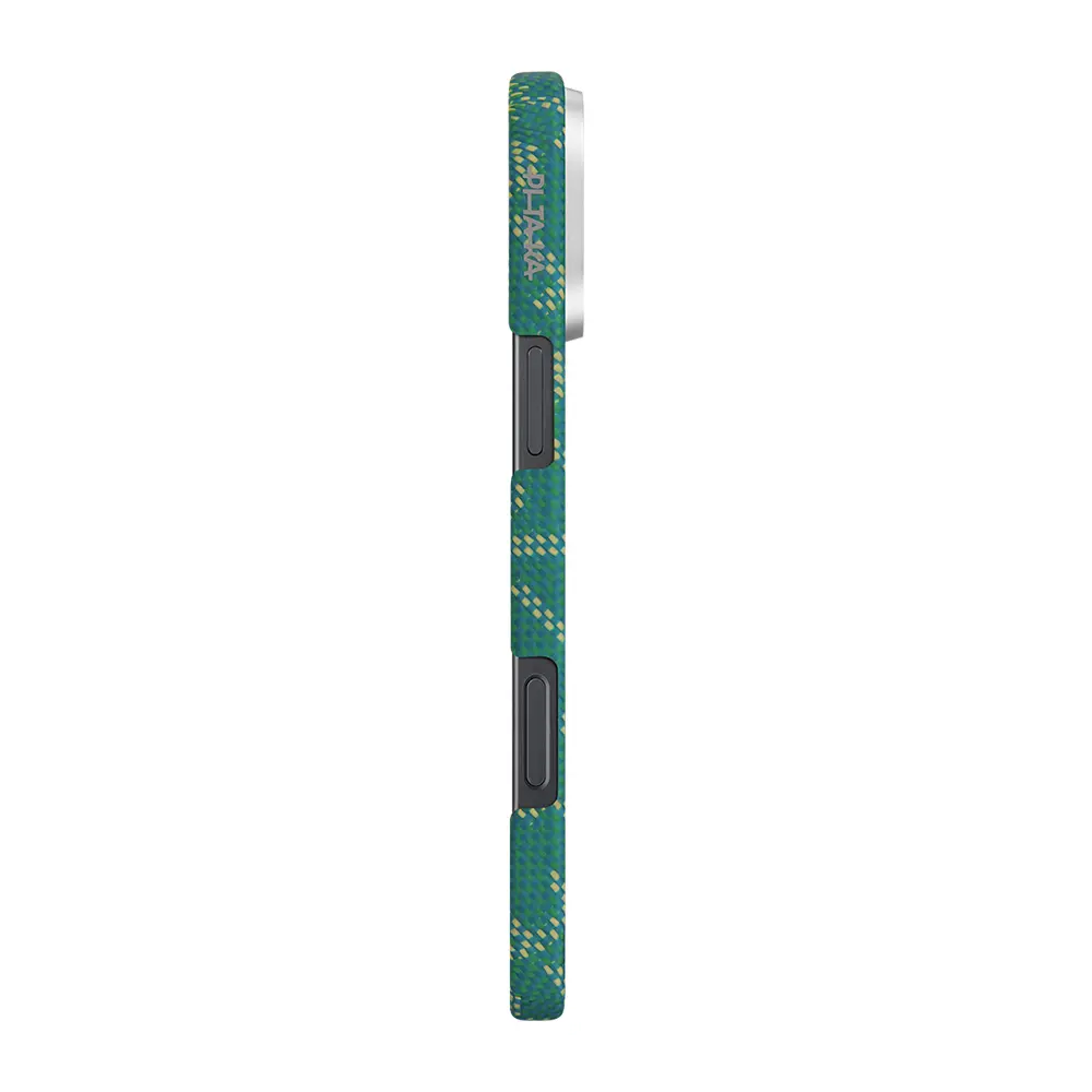 iPhone 16 Pro MagSafe Uyumlu Aramid Fiber Kılıf - Pitaka Tactile Woven Monogram