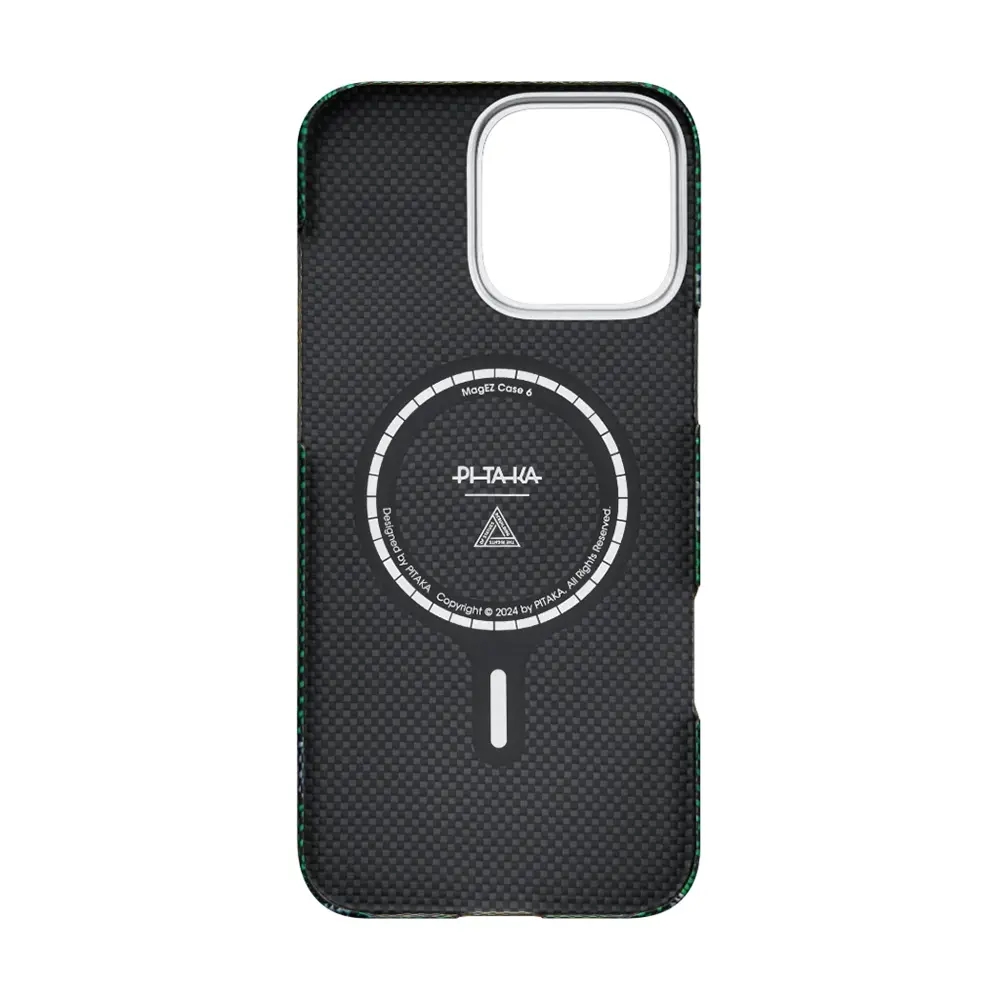 iPhone 16 Pro MagSafe Uyumlu Aramid Fiber Kılıf - Pitaka Tactile Woven Rebuilding