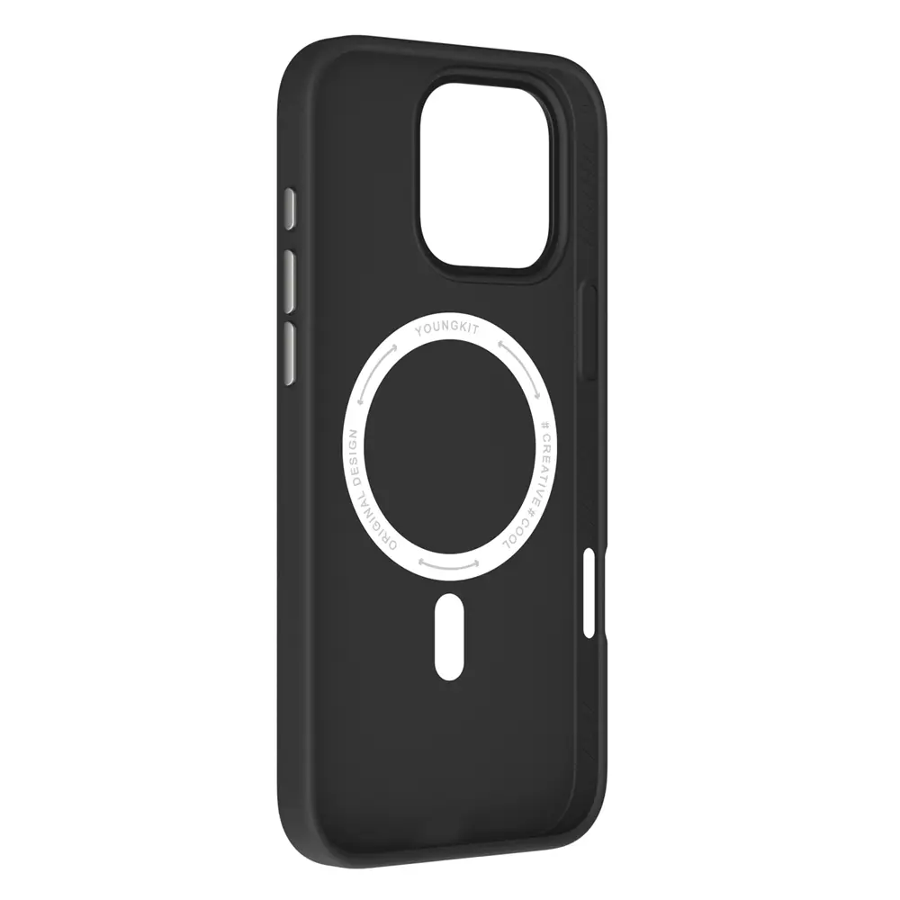 iPhone 16 Pro MagSafe Uyumlu Mat Deri Desenli Kılıf - Youngkit Tech Fashion