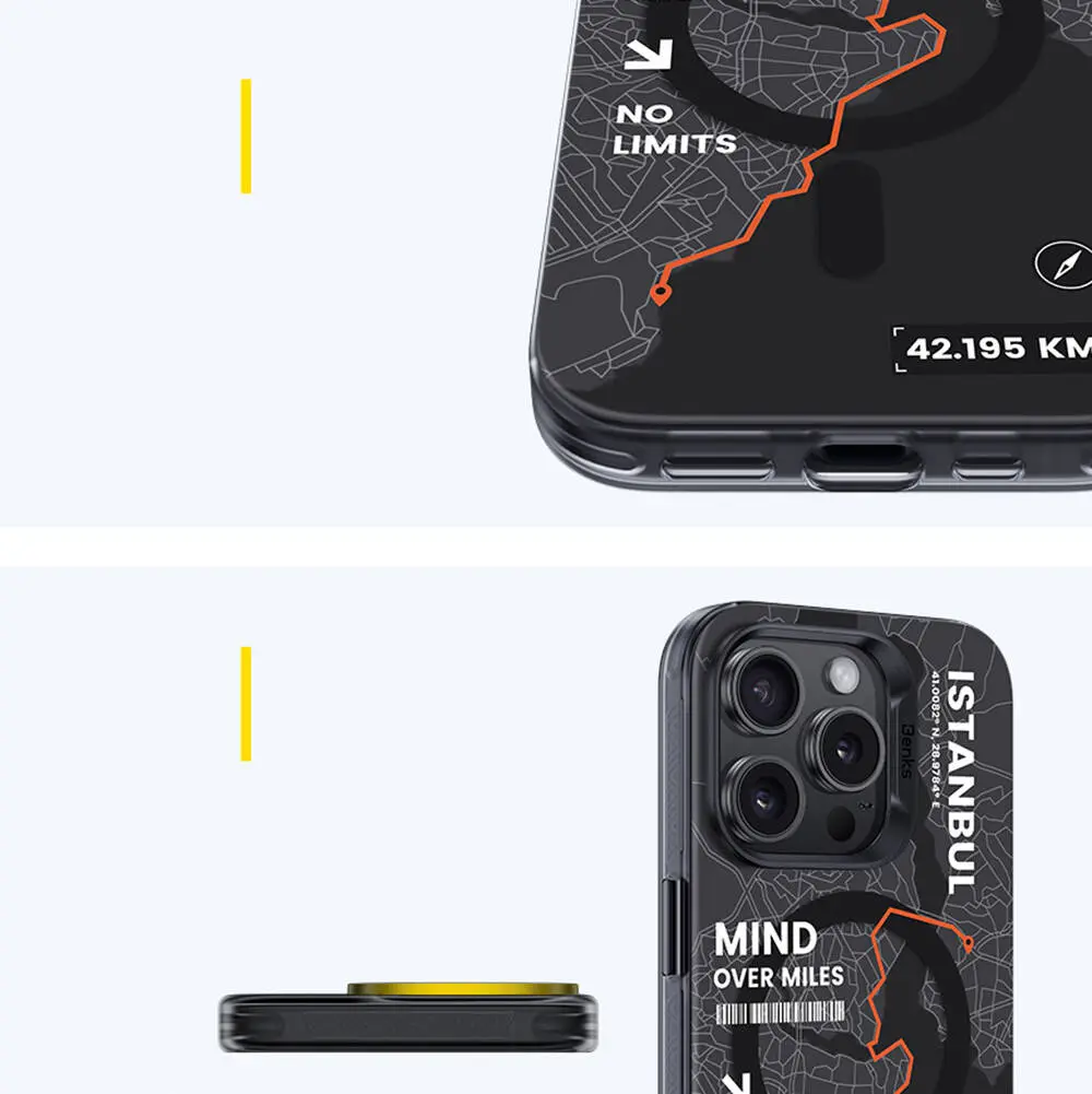 iPhone 16 Pro MagSafe Uyumlu Şeffaf Olmayan Kılıf - Benks City Serisi