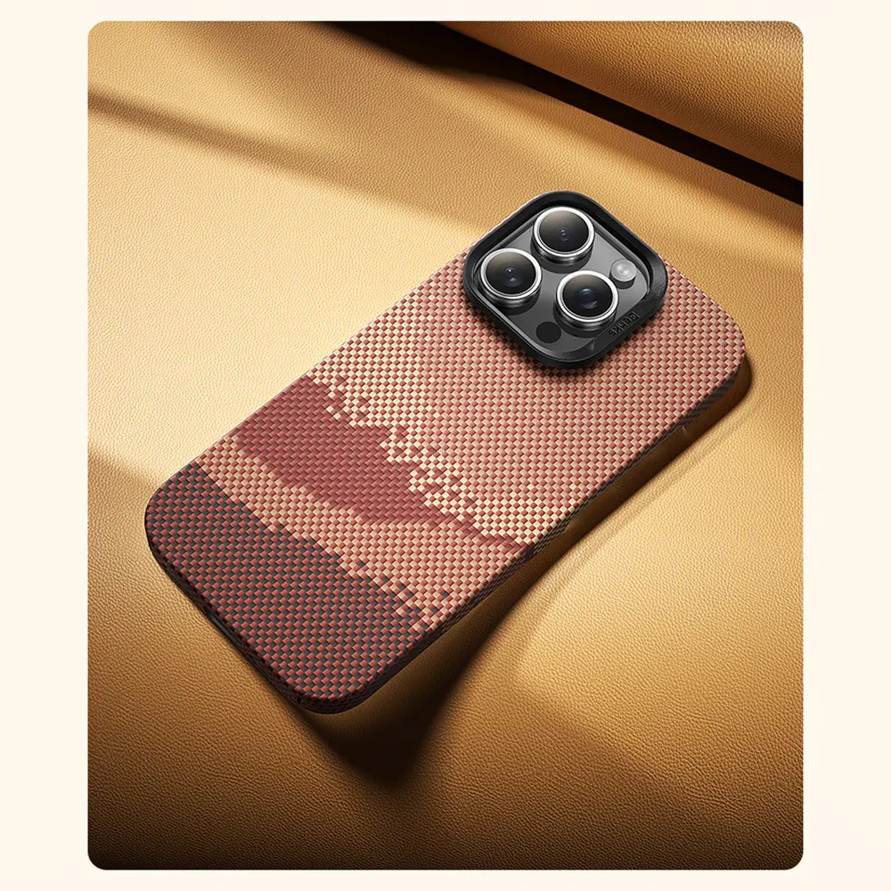 iPhone 16 Pro MagSafe Uyumlu Kevlar Kılıf - Benks GoldenTide ArmorAir
