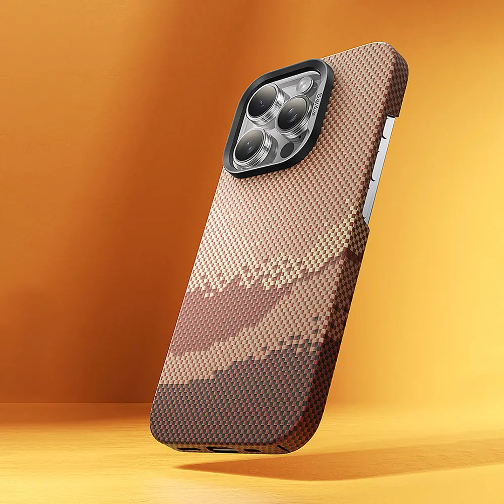 iPhone 16 Pro MagSafe Uyumlu Kevlar Kılıf - Benks GoldenTide ArmorAir