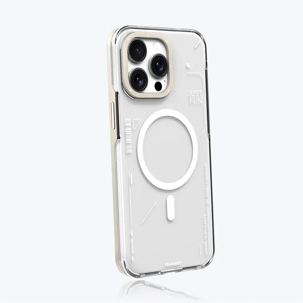 iPhone 16 Pro MagSafe Uyumlu Çıkarılabilir Arka Yüzeyli Kılıf - Youngkit Mecha