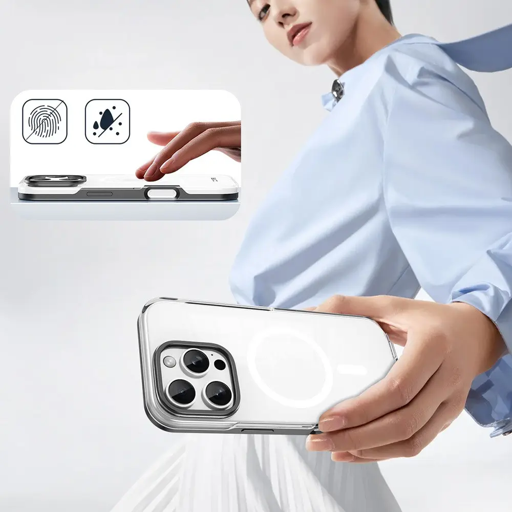 iPhone 16 Pro MagSafe Uyumlu Çıkarılabilir Arka Yüzeyli Kılıf - Zore Polar