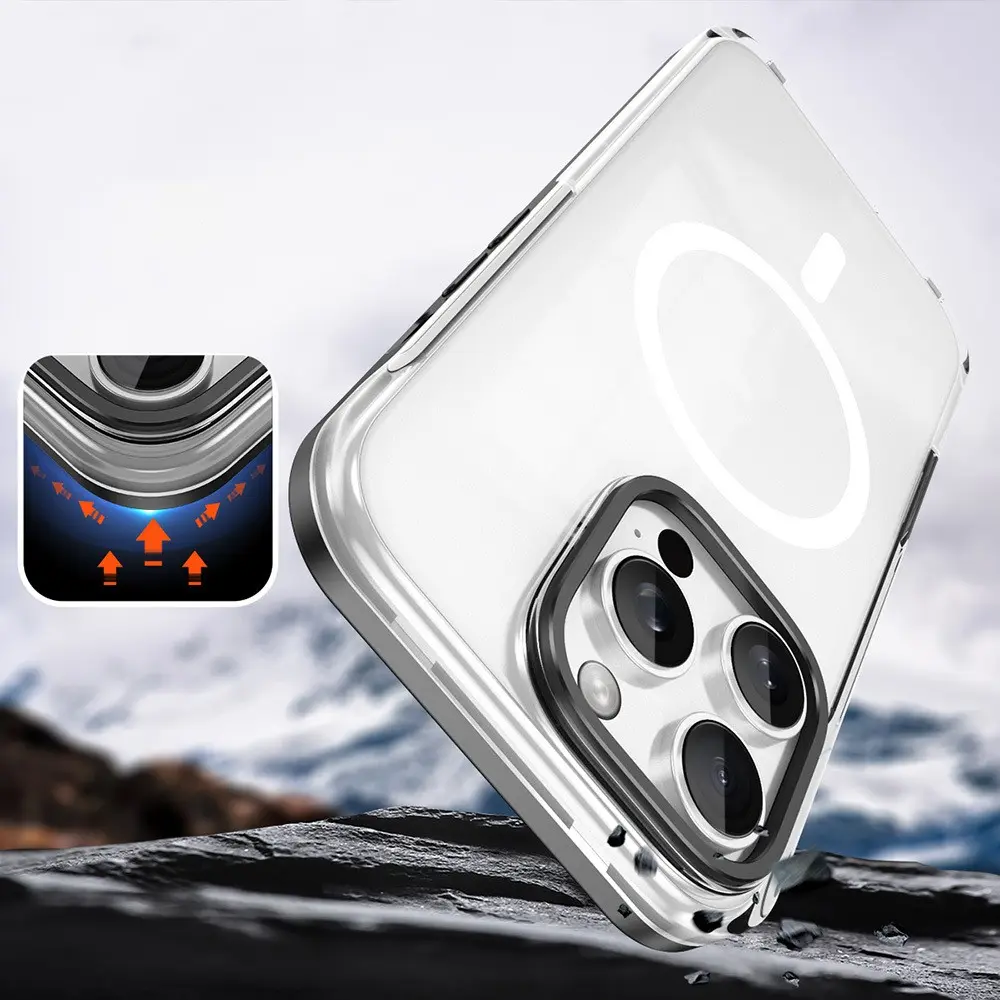 iPhone 16 Pro MagSafe Uyumlu Çıkarılabilir Arka Yüzeyli Kılıf - Zore Polar