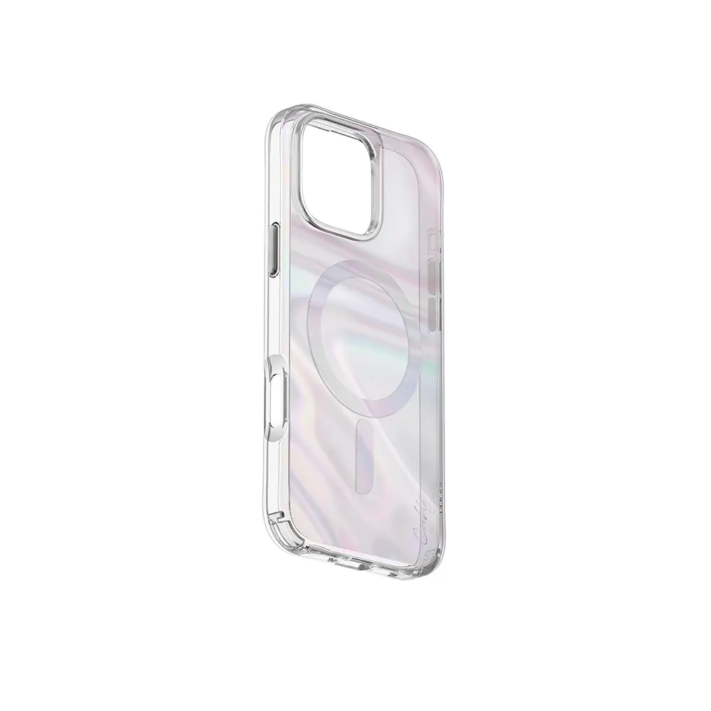 iPhone 16 Pro MagSafe Uyumlu Holografik Şeffaf Kılıf - Coehl Savon