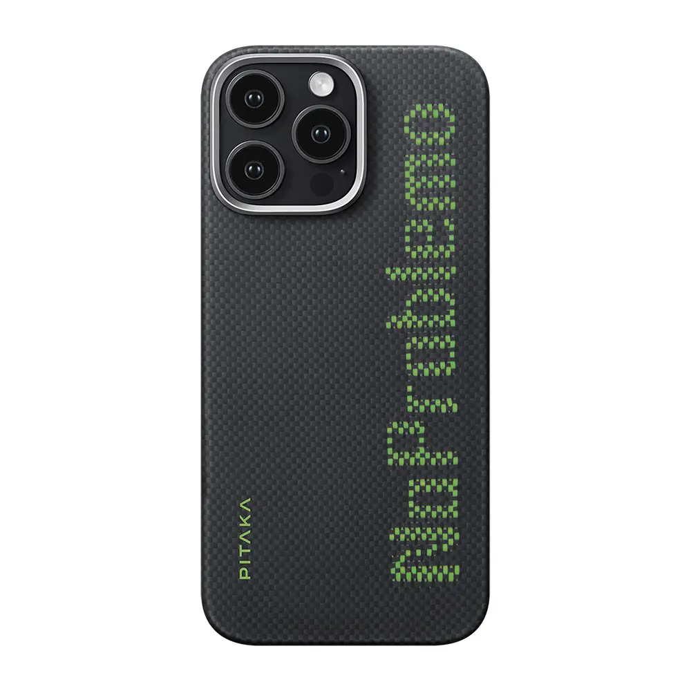 iPhone 16 Pro MagSafe Uyumlu Aramid Fiber Kılıf - Pitaka Tactile Woven Aries