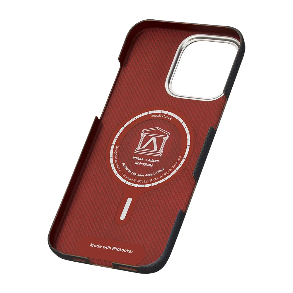 iPhone 16 Pro MagSafe Uyumlu Aramid Fiber Kılıf - Pitaka Tactile Woven Aries