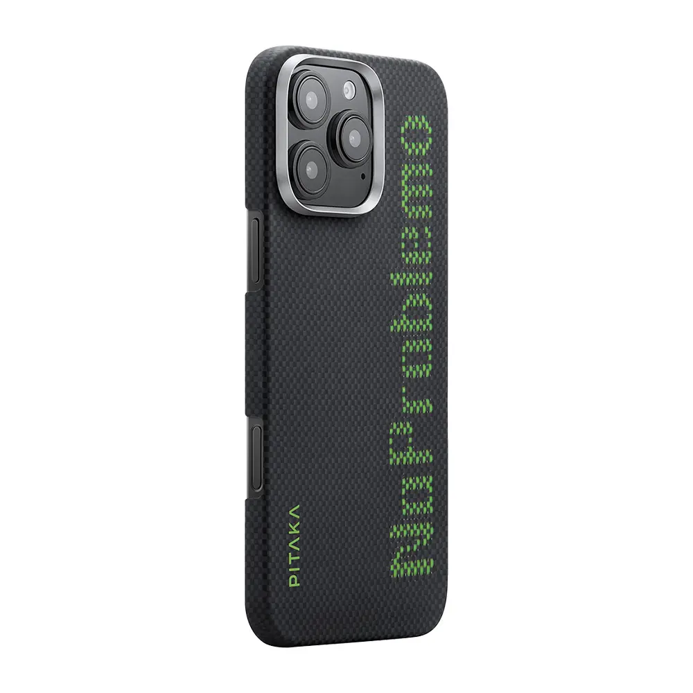 iPhone 16 Pro MagSafe Uyumlu Aramid Fiber Kılıf - Pitaka Tactile Woven Aries