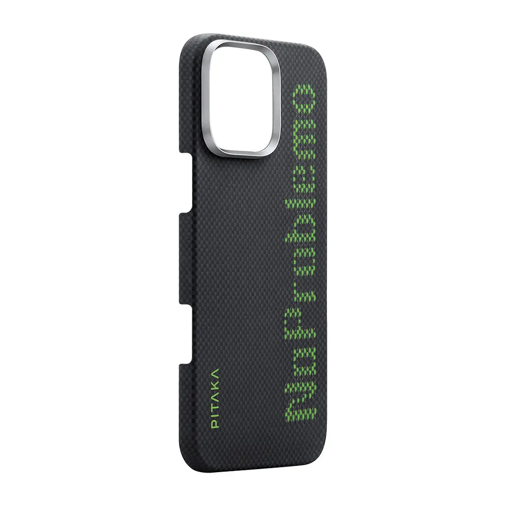 iPhone 16 Pro MagSafe Uyumlu Aramid Fiber Kılıf - Pitaka Tactile Woven Aries