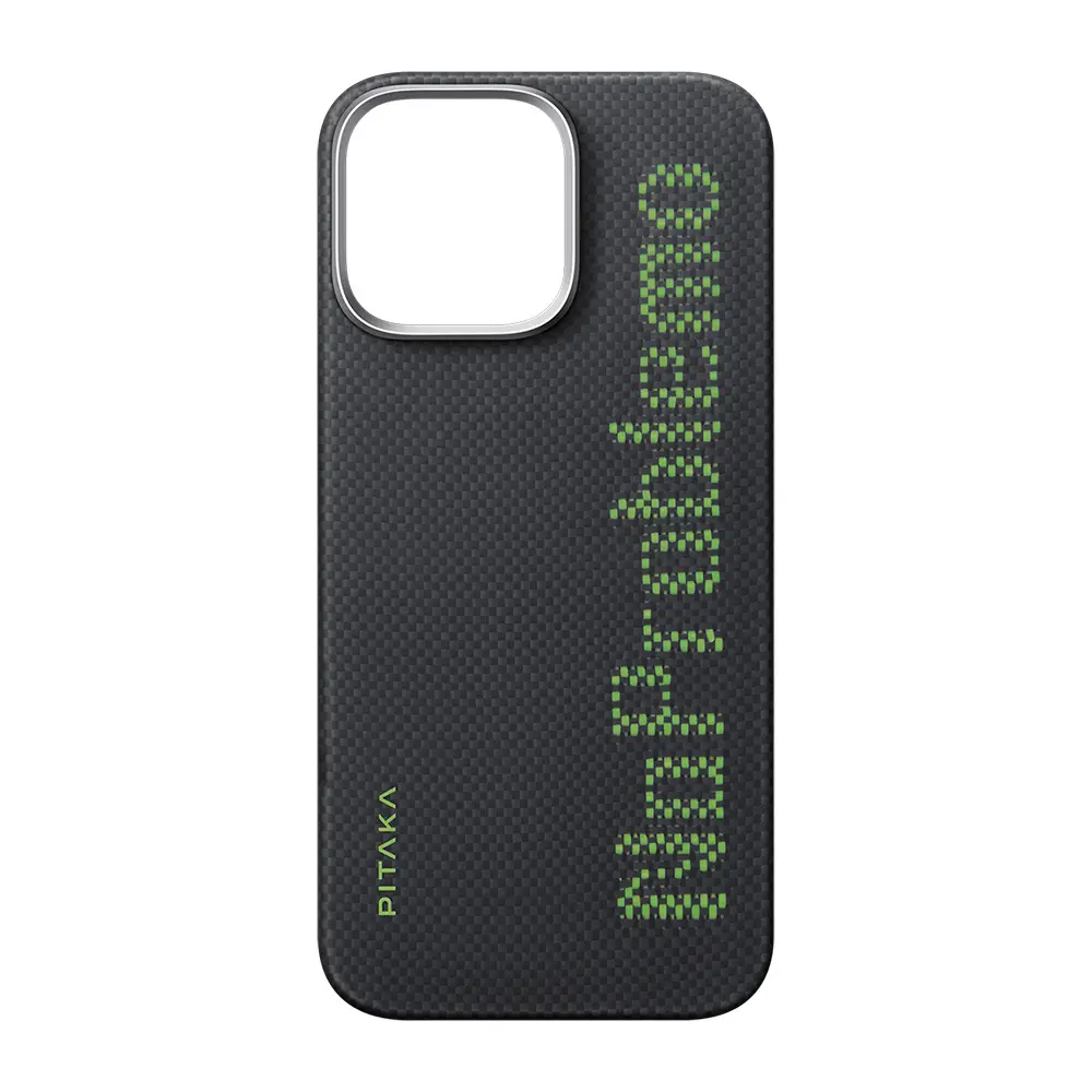 iPhone 16 Pro MagSafe Uyumlu Aramid Fiber Kılıf - Pitaka Tactile Woven Aries