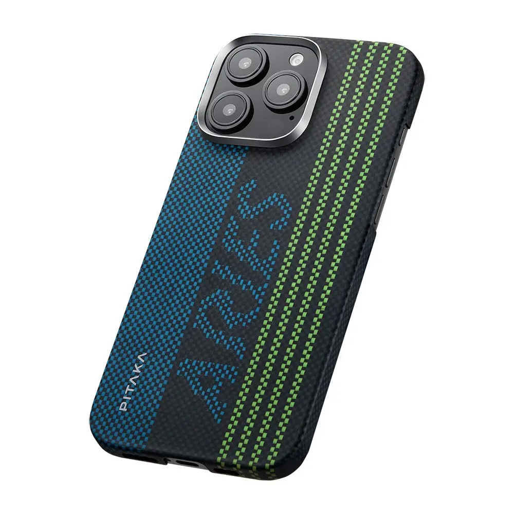iPhone 16 Pro MagSafe Uyumlu Aramid Fiber Kılıf - Pitaka Tactile Woven Aries