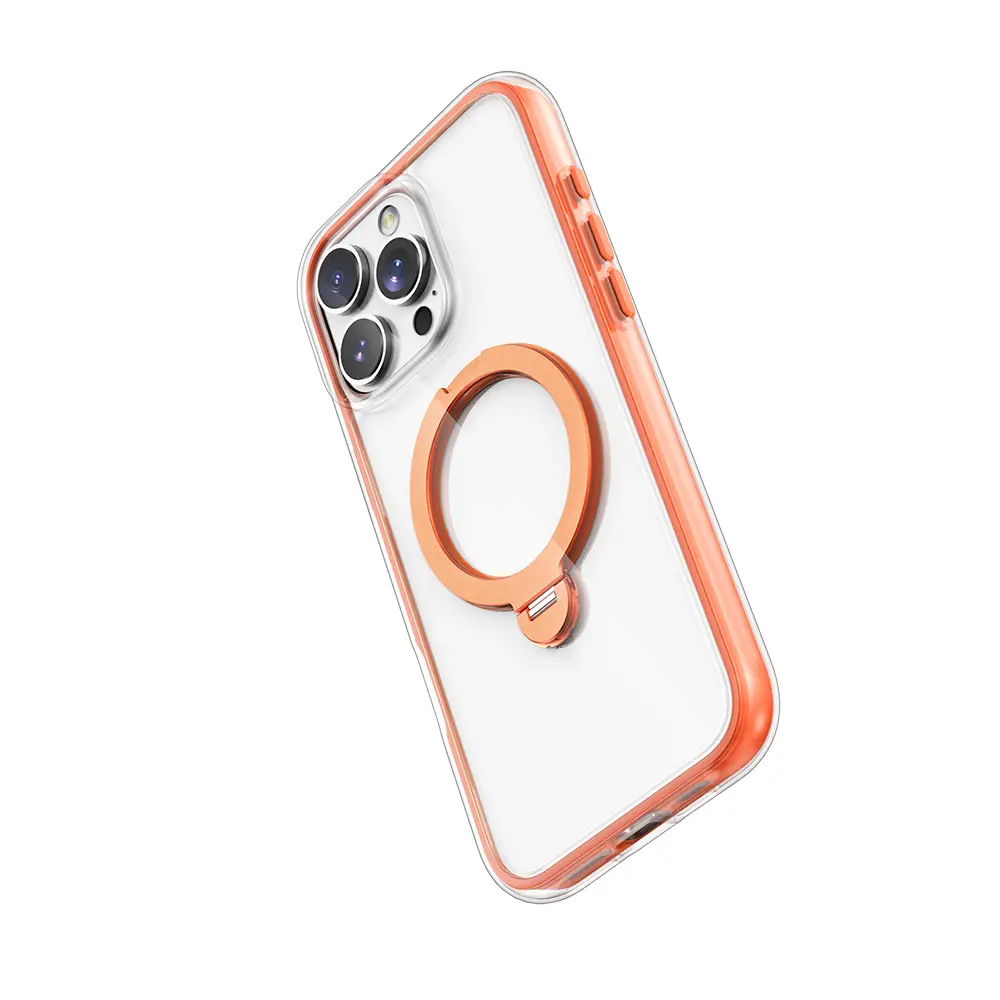iPhone 16 Pro MagSafe Uyumlu 360° Standlı Şeffaf Kılıf - Raptic AirJoy