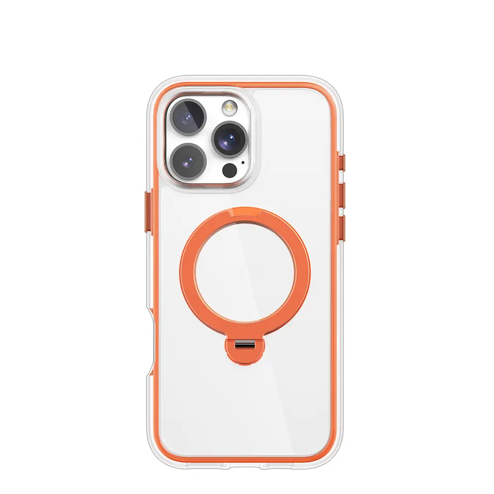 iPhone 16 Pro MagSafe Uyumlu 360° Standlı Şeffaf Kılıf - Raptic AirJoy