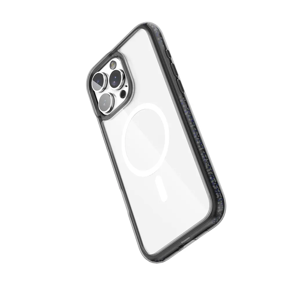 iPhone 16 Pro MagSafe Uyumlu Şeffaf Kılıf - Raptic AirJoy Boncuk Tasarım