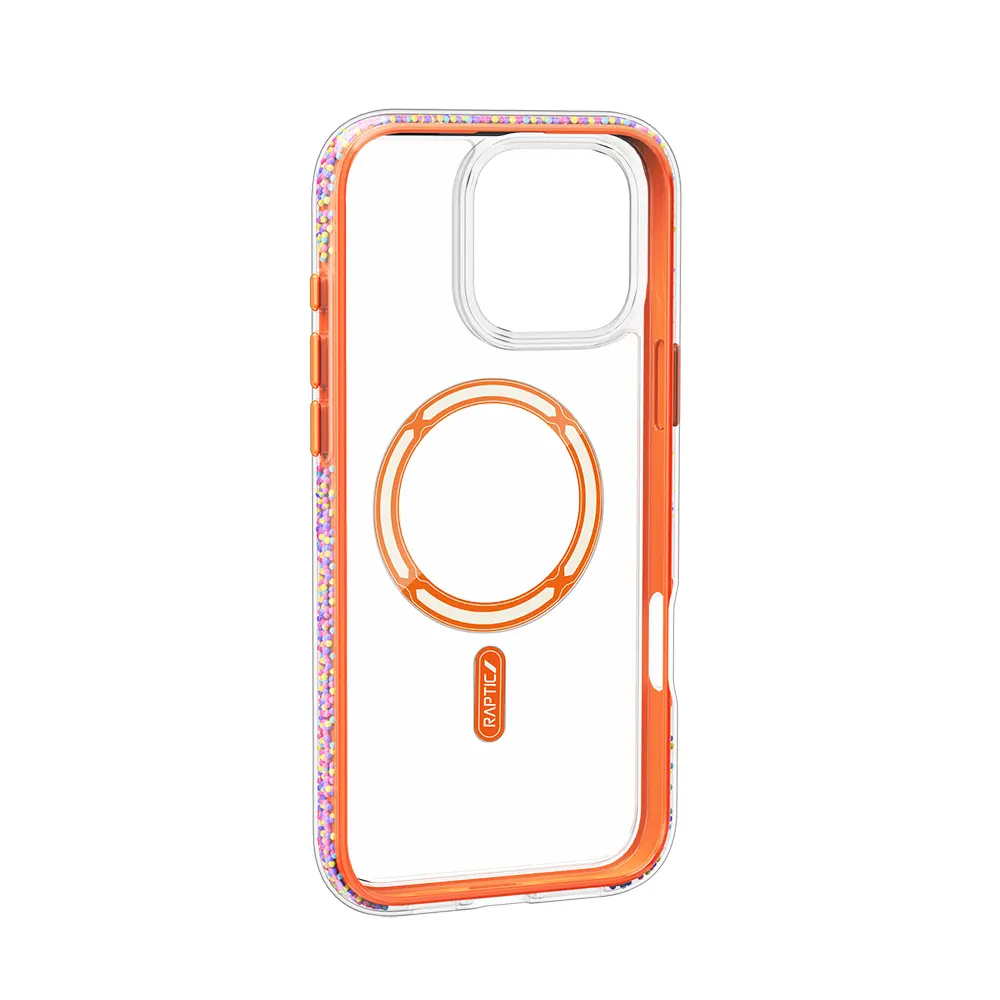 iPhone 16 Pro MagSafe Uyumlu Şeffaf Kılıf - Raptic AirJoy Boncuk Tasarım