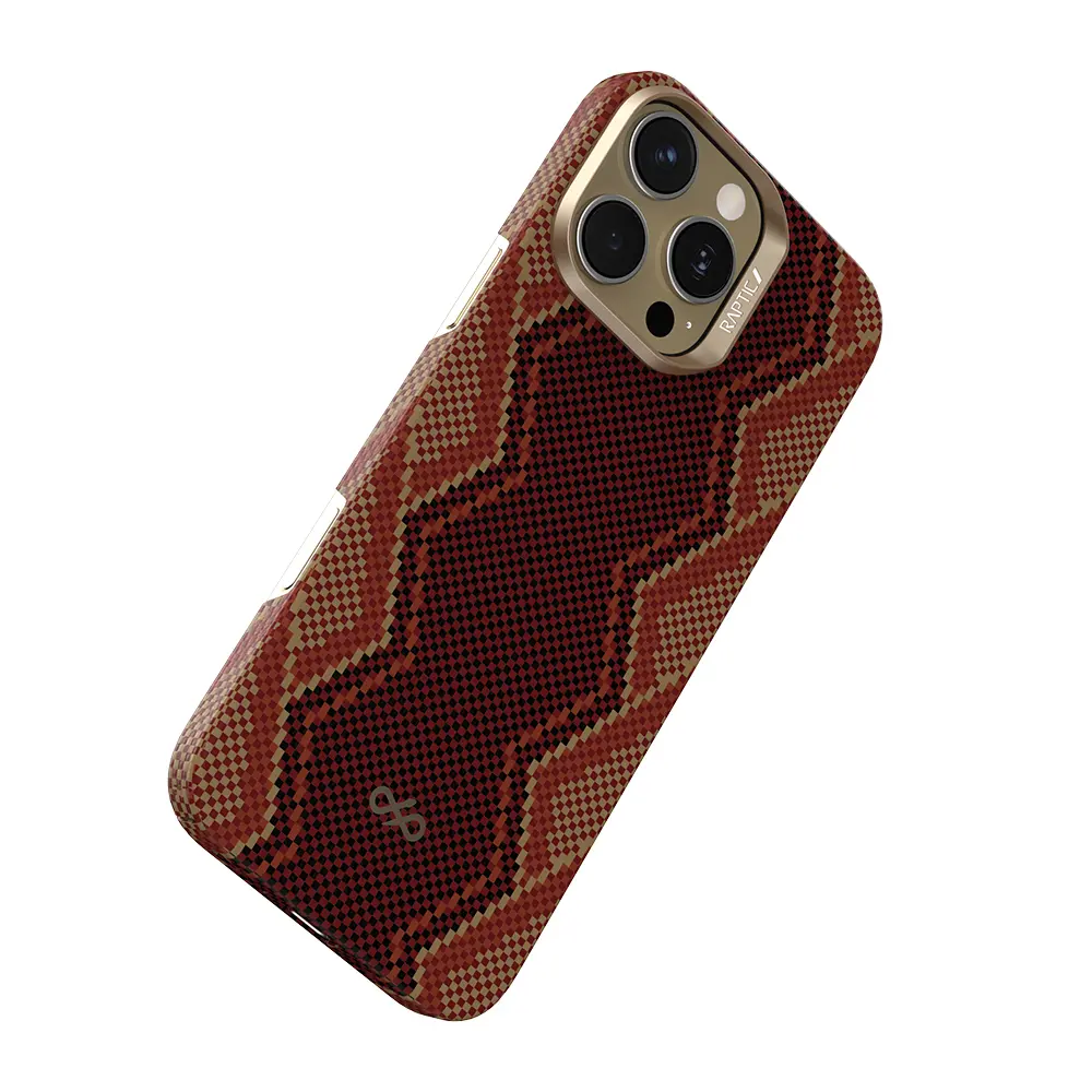 iPhone 16 Pro MagSafe Uyumlu Aramid Fiber Kılıf - Raptic Aramid Skin Bionic