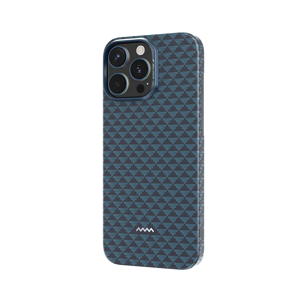 Apple iPhone 16 Pro Kılıf M-safe Şarj Özellikli Raptic Aramid Skin Origin Serisi Karbon Kapak