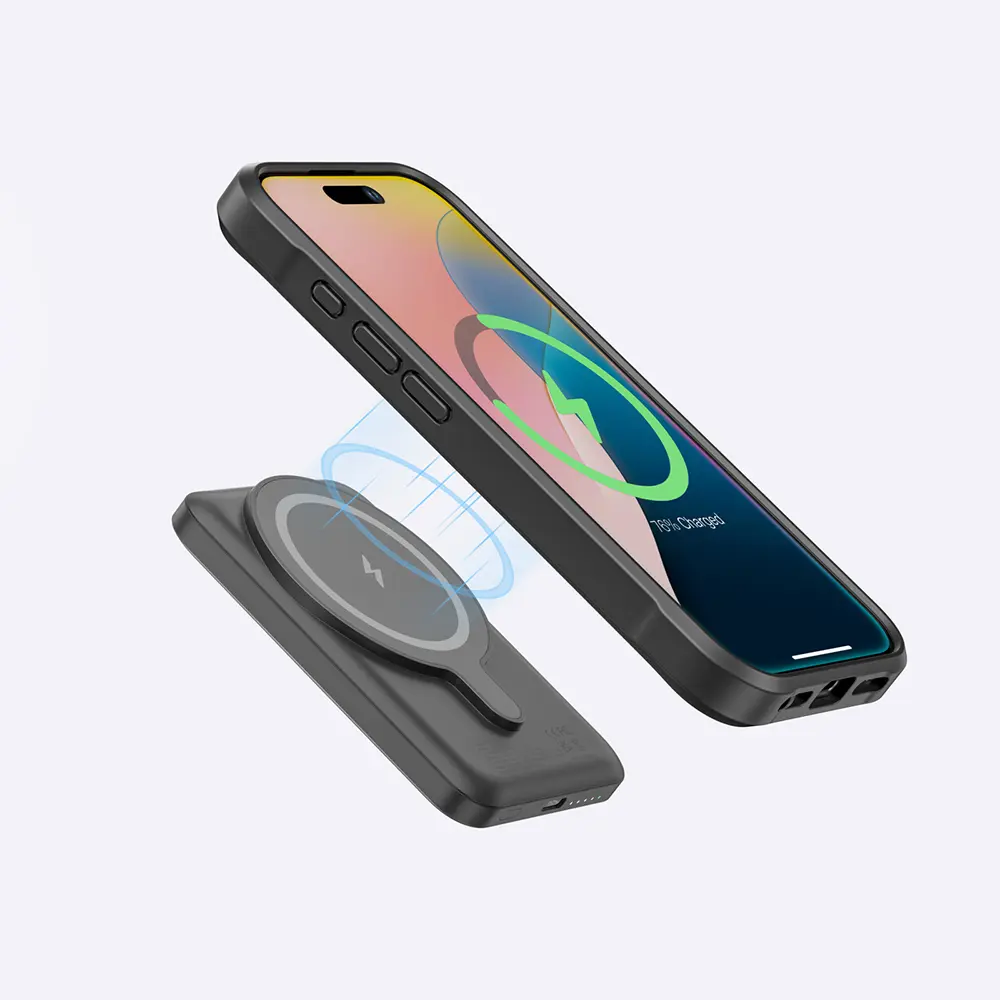 iPhone 16 Pro MagSafe Uyumlu Standlı Kartlıklı Kılıf - Amazingthing Glamour Luxe