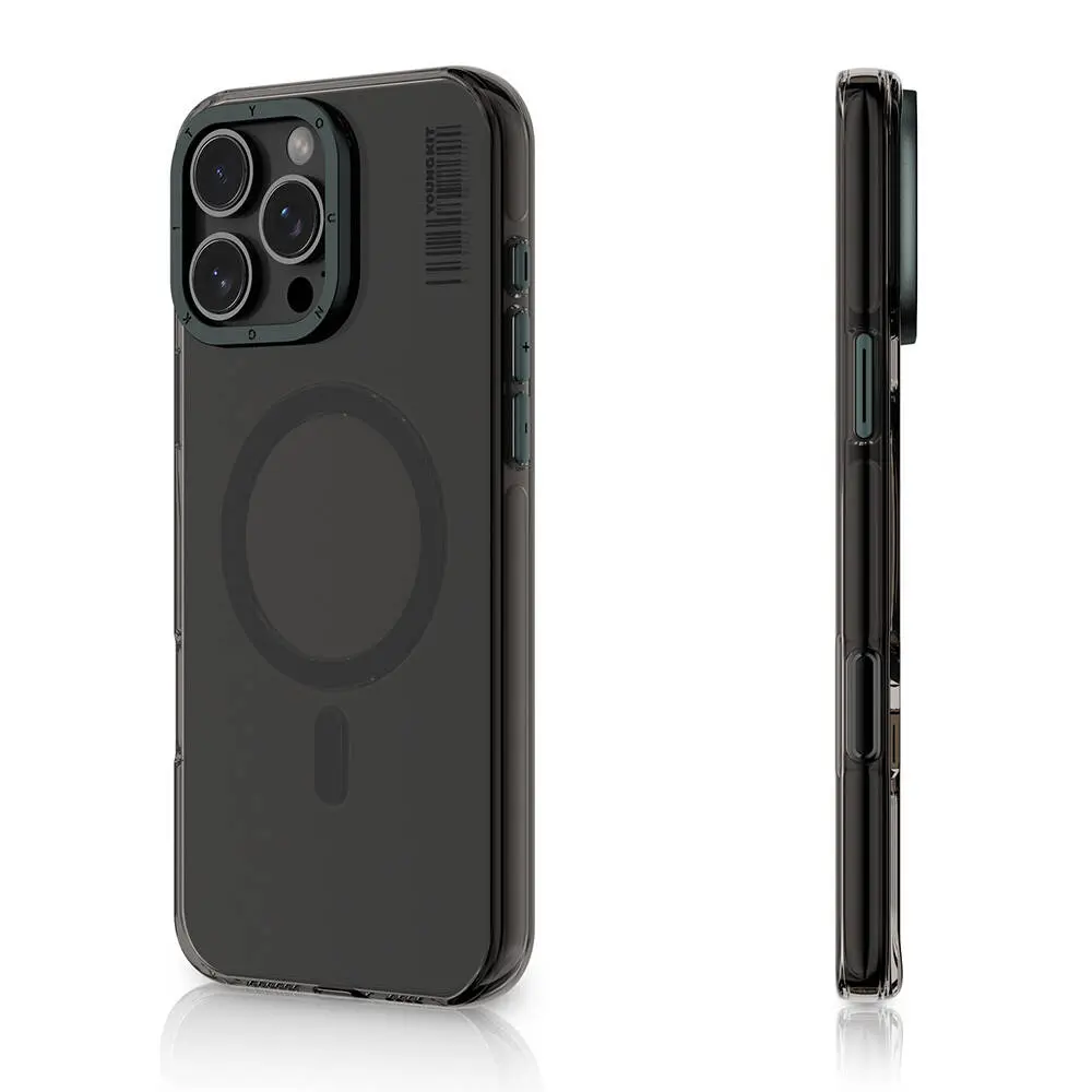 iPhone 16 Pro MagSafe Uyumlu Şeffaf Kılıf - Youngkit Crystal Shield