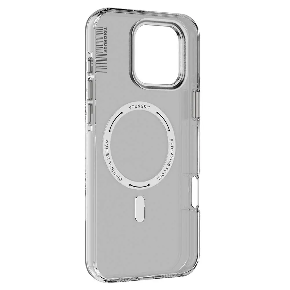 iPhone 16 Pro MagSafe Uyumlu Şeffaf Kılıf - Youngkit Crystal Shield
