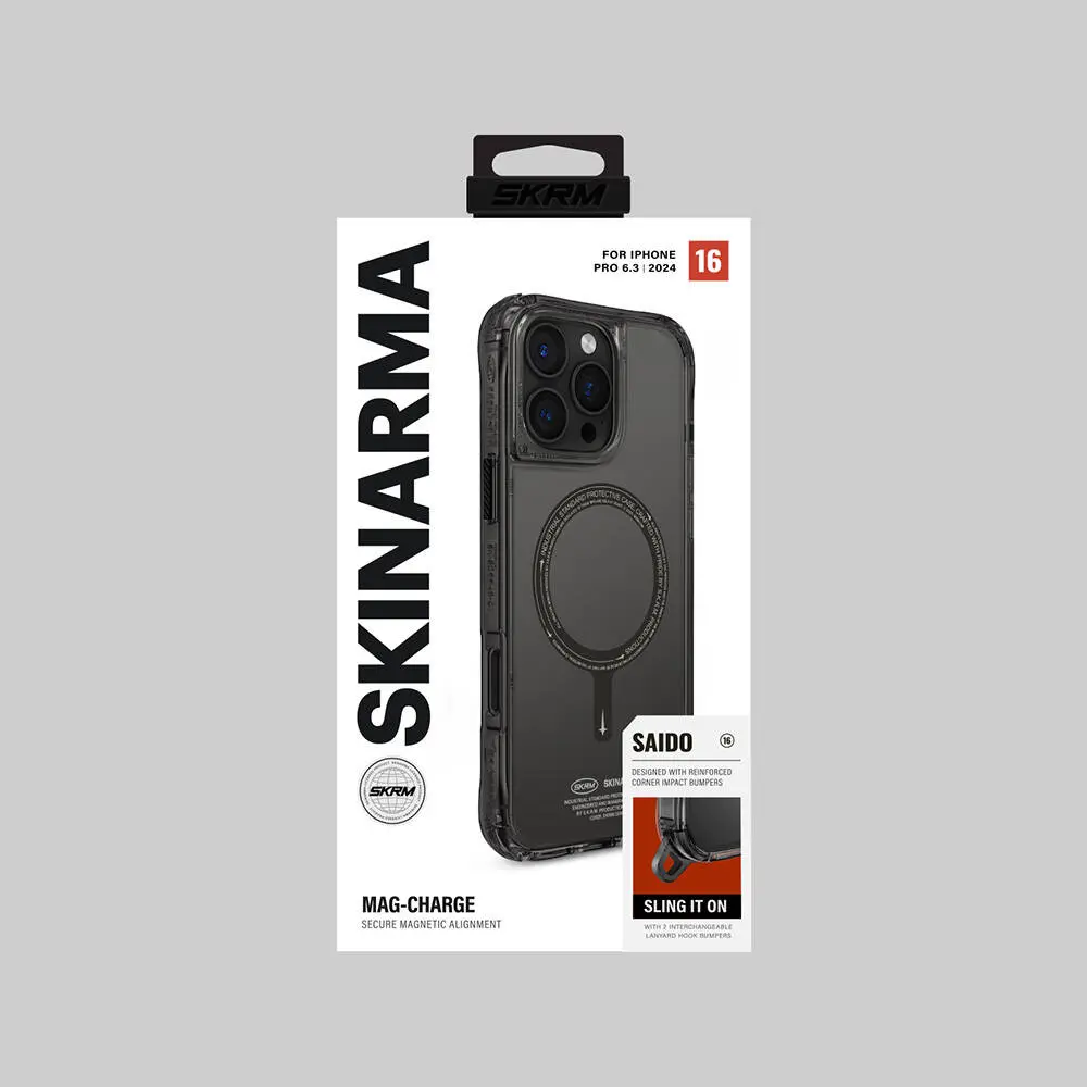 iPhone 16 Pro MagSafe Uyumlu Şeffaf Kılıf - Skinarma Saido