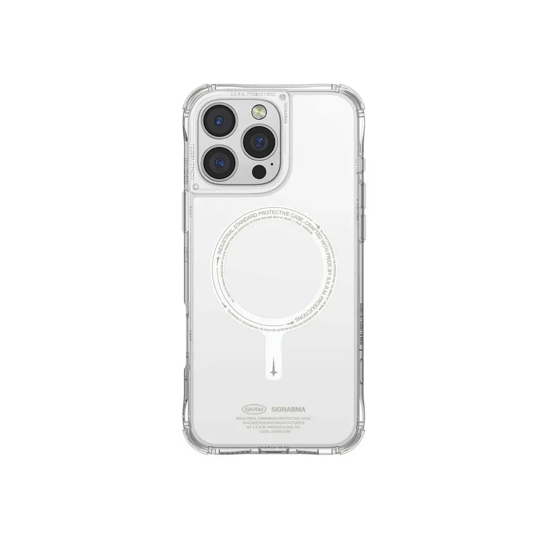 iPhone 16 Pro MagSafe Uyumlu Şeffaf Kılıf - Skinarma Saido Nightglow