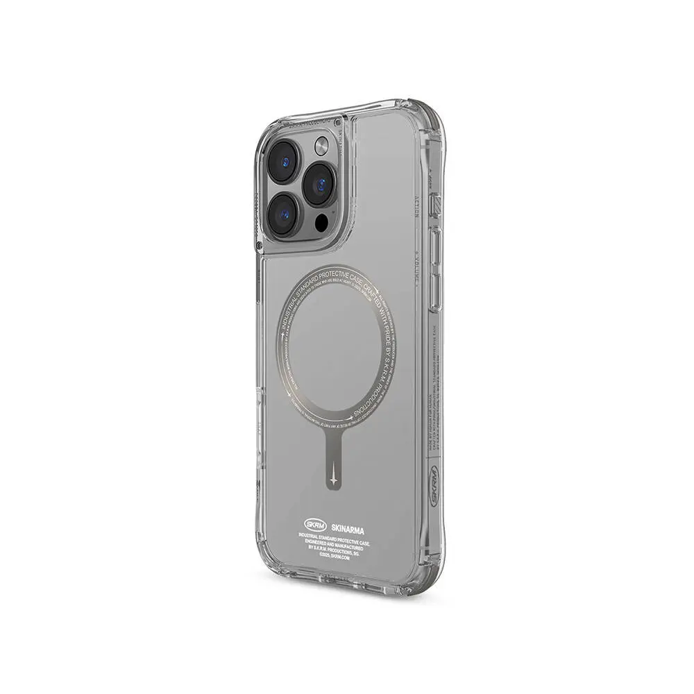 iPhone 16 Pro MagSafe Uyumlu Şeffaf Kılıf - Skinarma Saido Prime