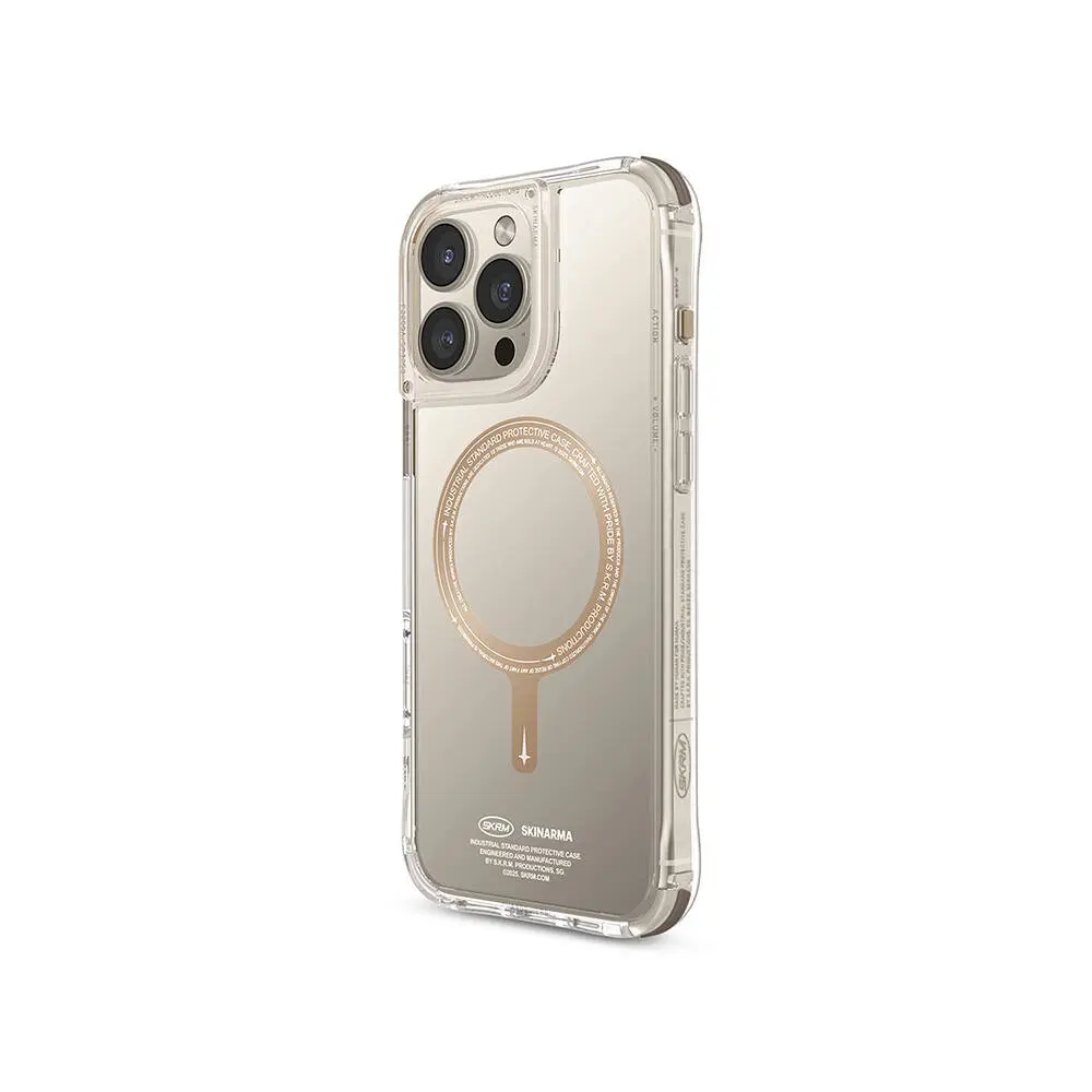 iPhone 16 Pro MagSafe Uyumlu Şeffaf Kılıf - Skinarma Saido Prime