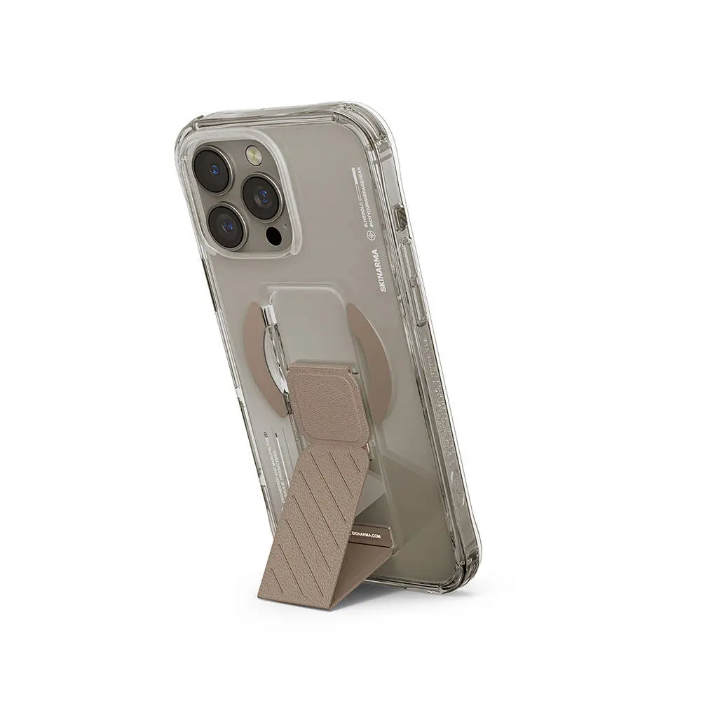 iPhone 16 Pro MagSafe Uyumlu Standlı Teknoloji Desenli Kılıf - Skinarma Axon