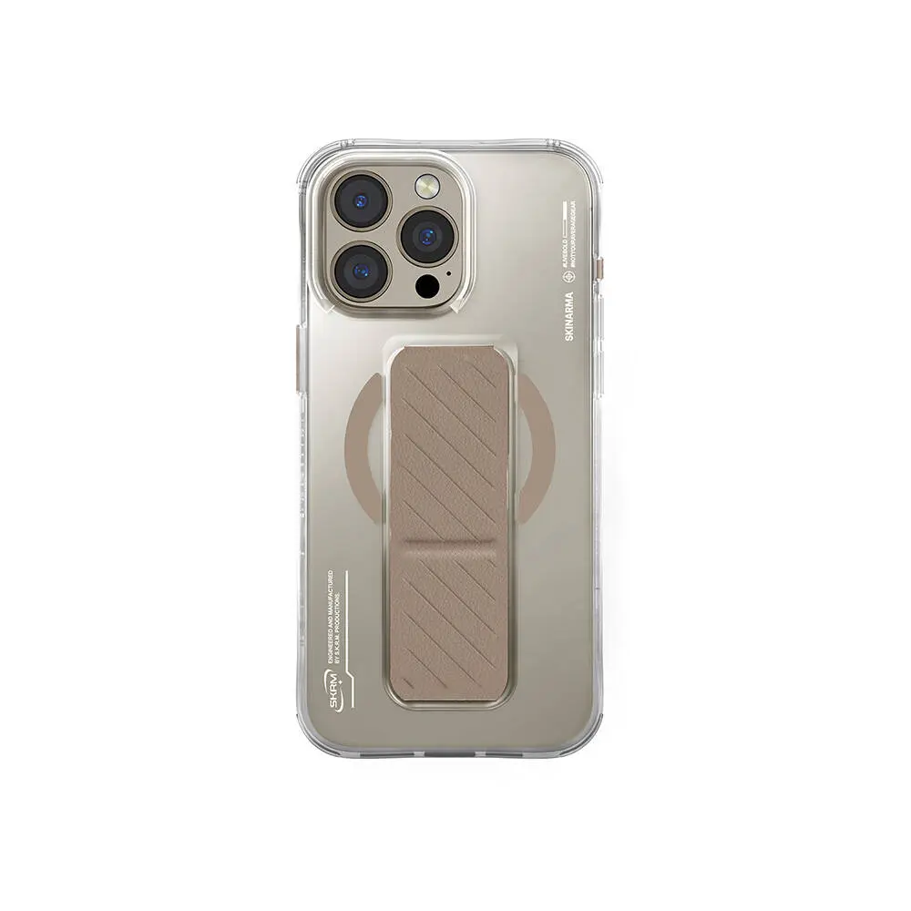 iPhone 16 Pro MagSafe Uyumlu Standlı Teknoloji Desenli Kılıf - Skinarma Axon