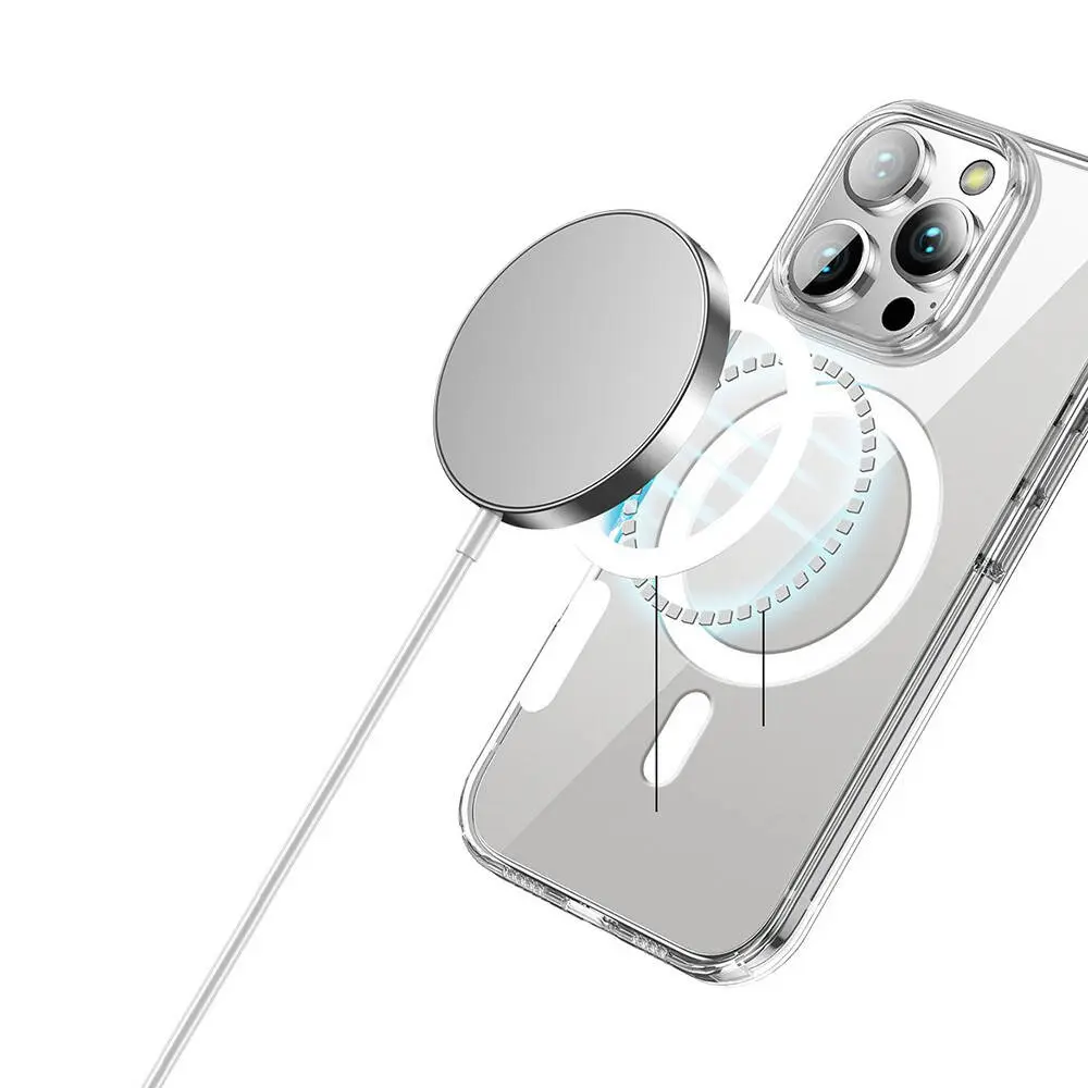 iPhone 16 Pro MagSafe Uyumlu Şeffaf Sert Kılıf - Wlons Pita