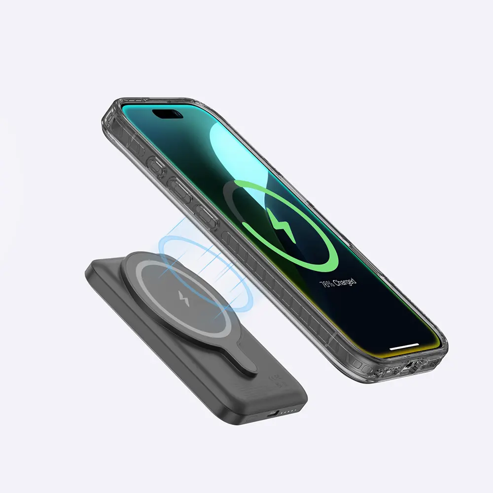 iPhone 16 Pro MagSafe Uyumlu Yüzük Standlı Şeffaf Kılıf - Amazingthing Titan Pro