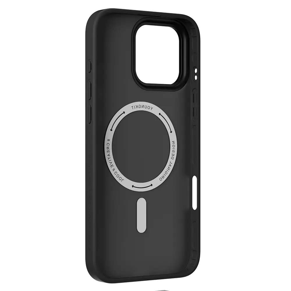 iPhone 16 Pro MagSafe Uyumlu Kumaş Kaplama Kılıf - Youngkit Canvas