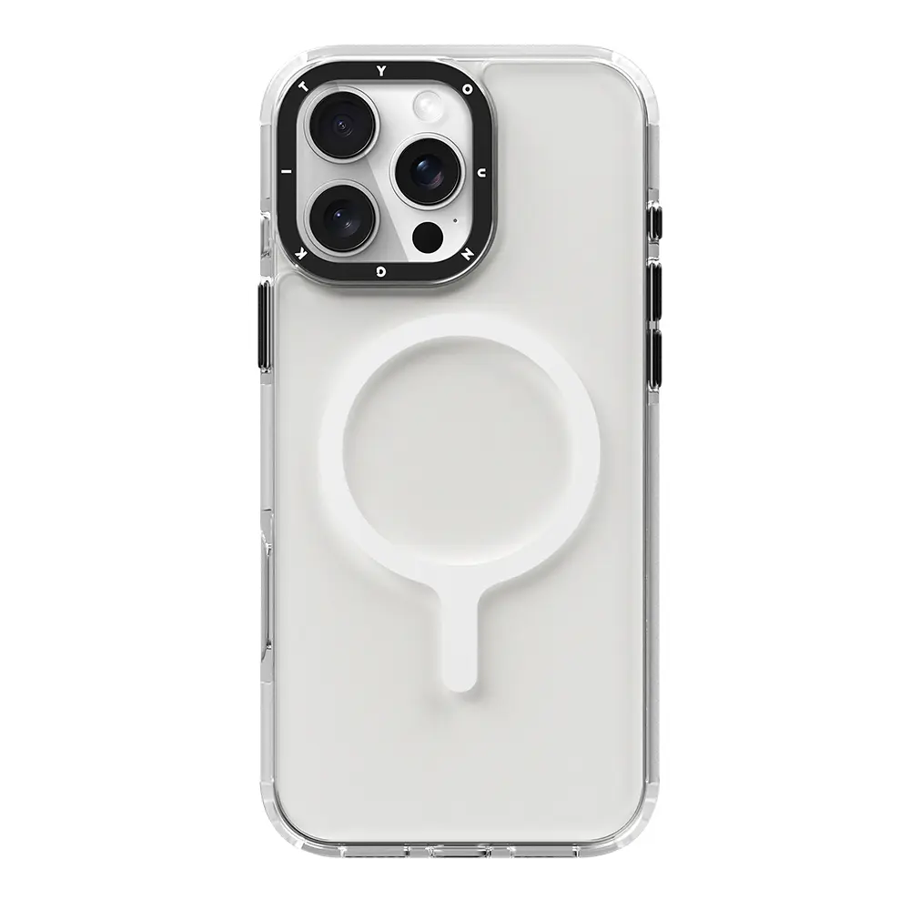 iPhone 16 Pro MagSafe Uyumlu Şeffaf Kılıf - YoungKit Crystal Color
