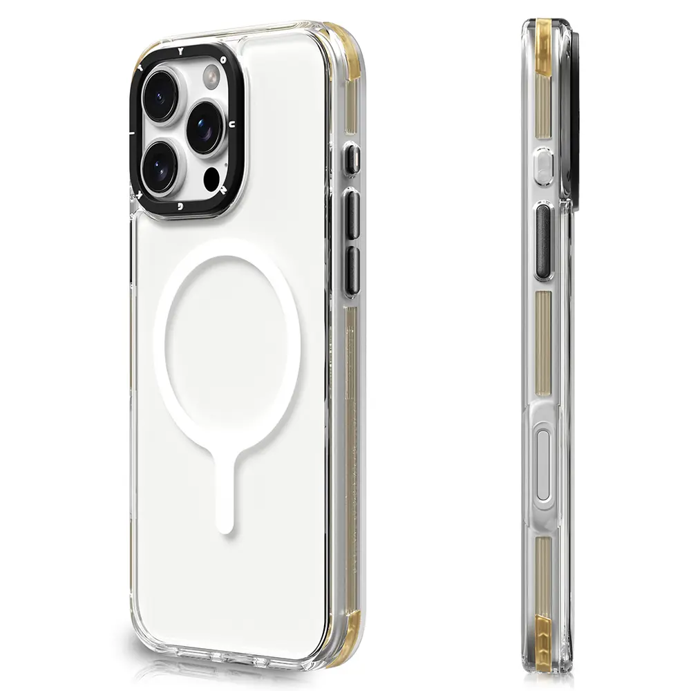 iPhone 16 Pro MagSafe Uyumlu Şeffaf Kılıf - YoungKit Crystal Color
