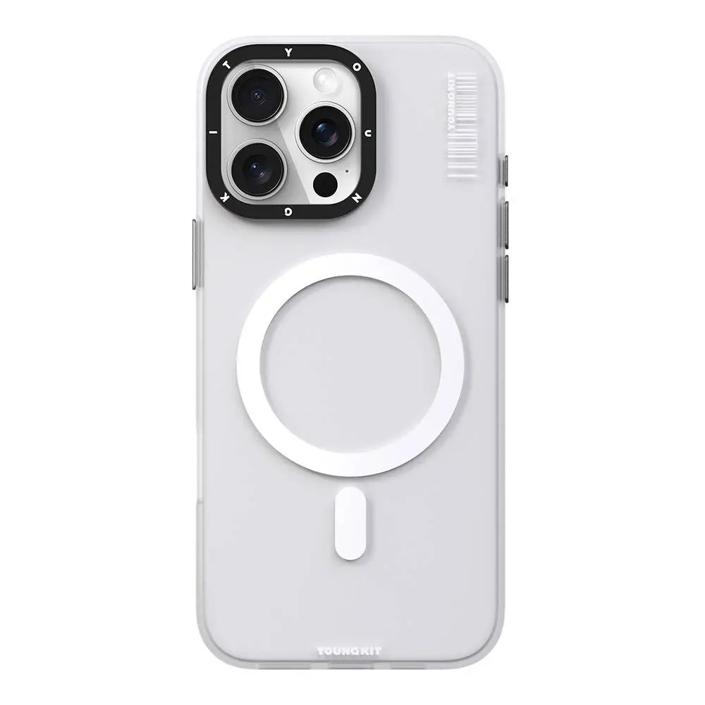 iPhone 16 Pro MagSafe Uyumlu Şeffaf Kılıf - Youngkit Hidden Sand