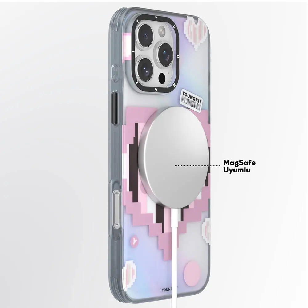 iPhone 16 Pro MagSafe Uyumlu Kılıf - Youngkit Love Serisi