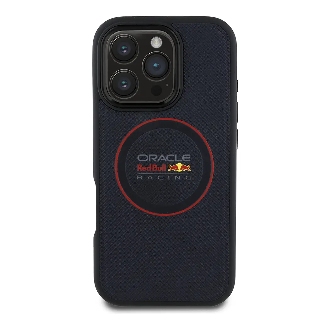 iPhone 16 Pro MagSafe Uyumlu PU Deri Kılıf - Red Bull Lisanslı