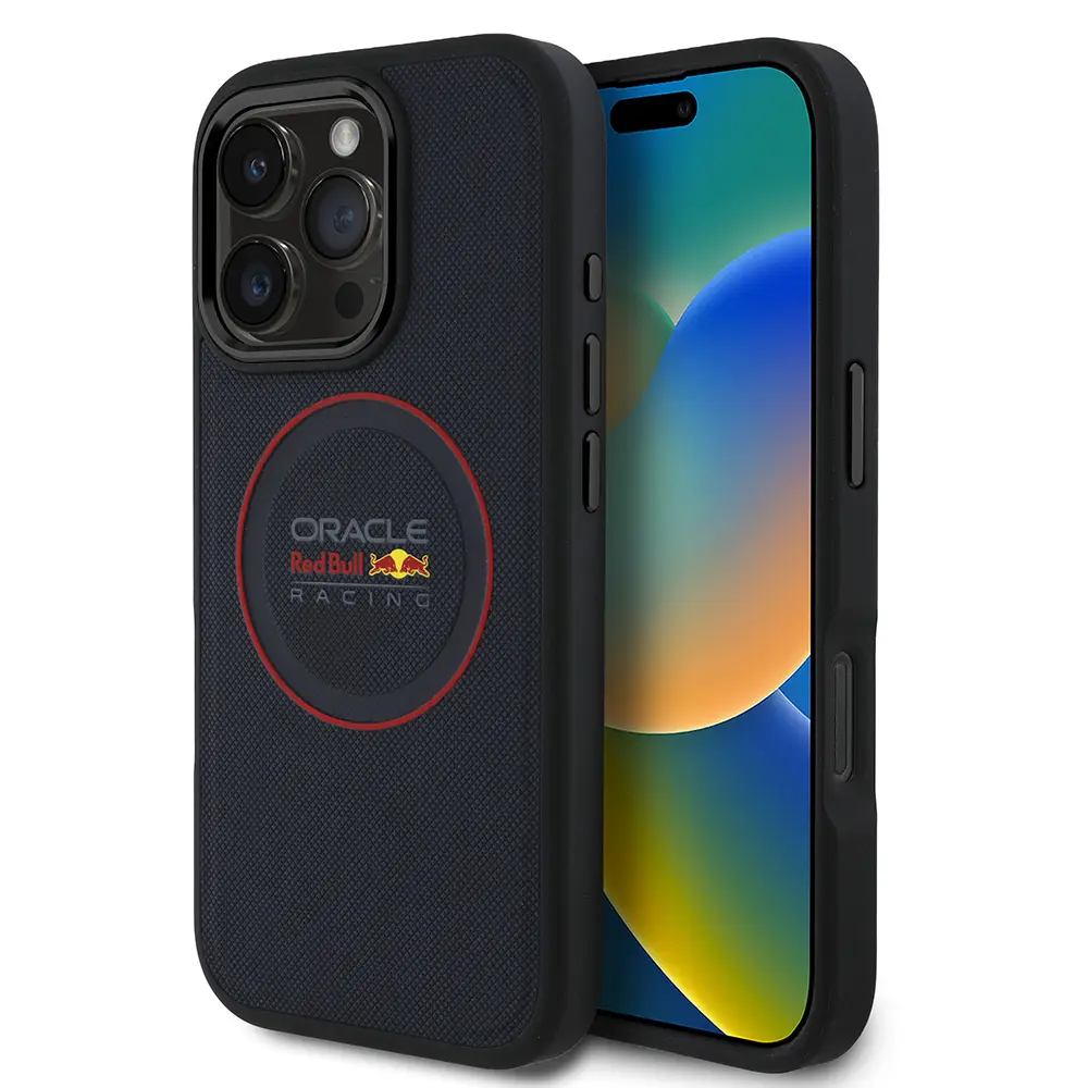 iPhone 16 Pro MagSafe Uyumlu PU Deri Kılıf - Red Bull Lisanslı