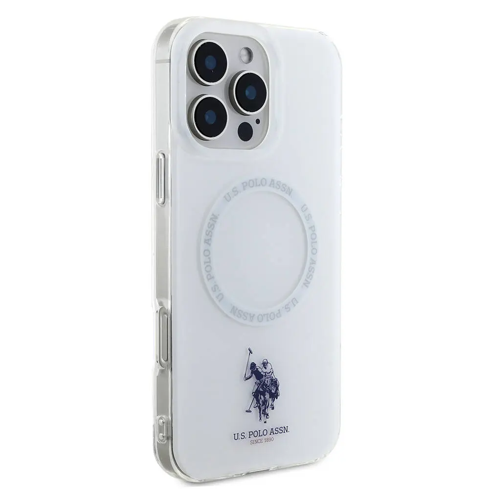 iPhone 16 Pro MagSafe Uyumlu Ring Kapak - U.S. Polo Assn. Double Horse