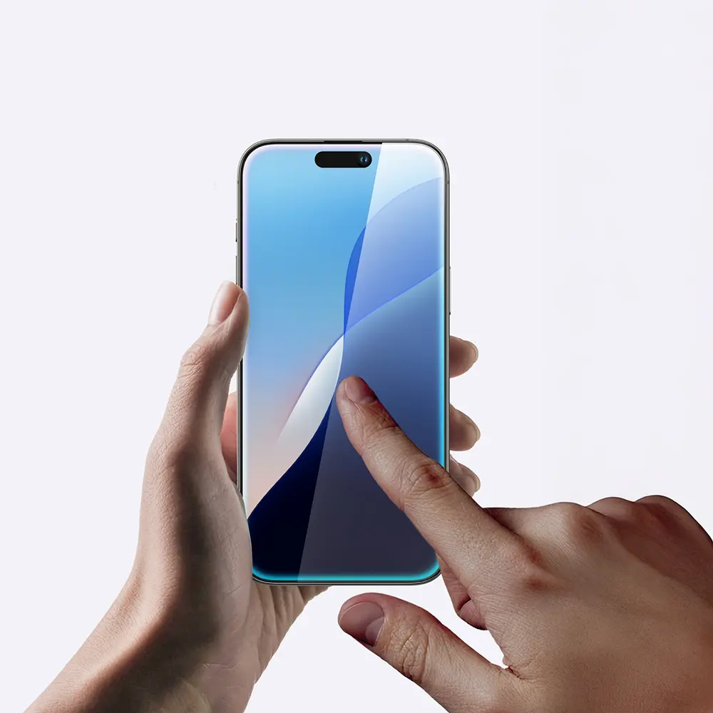 iPhone 16 Pro Max Parmak İzi Bırakmayan Temperli Cam Ekran Koruyucu - Amazingthing Radix